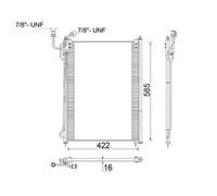 MAHLE AC 285 000S Condensatore, Climatizzatore per MERCEDES-BENZ