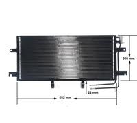 Condensatore radiatore climatizzazione AC 332 000S MAHLE per VW