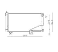 Mahle AC 347 001s Condensatore Climatizzatore per Mercedes-Benz W203 S203 CL203