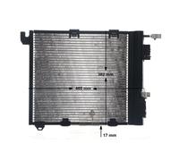 Condensatore radiatore climatizzazione AC 349 000S MAHLE per OPEL ASTRA G Coupé