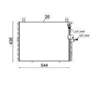 MAHLE ORIGINAL AC 357 000S Condensatore climatizzatore