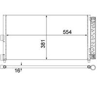 MAHLE AC 372 000S Condensatore, Climatizzatore per FIAT,LANCIA