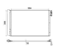 MAHLE AC 413 001S Condensatore, Climatizzatore per BMW,BMW (BRILLIANCE),NISSAN