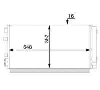 Condensatore, impianto di climatizzazione BEHR MAHLE AC 44 000S