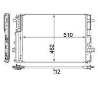 MAHLE AC 446 000S Condensatore, Climatizzatore per INFINITI,MERCEDES-BENZ,MERCED