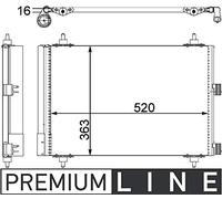 MAHLE ORIGINAL AC 447 000P Condensatore climatizzatore