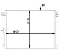 MAHLE AC 45 000S Condensatore climatizzatore per DODGE Durango (WD) con