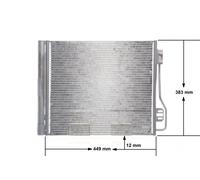 Condensatore radiatore climatizzazione AC 488 000S MAHLE per SMART FORTWO Coupé