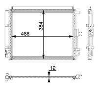 MAHLE ORIGINAL AC 49 000P Condensatore climatizzatore