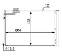 MAHLE AC 51 000S Condensatore, Climatizzatore per MERCEDES-BENZ