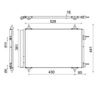 MAHLE AC 554 000S Condensatore, Climatizzatore per CITROËN,PEUGEOT