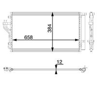 MAHLE AC 56 000P Condensatore climatizzatore