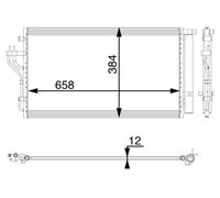 MAHLE AC 56 000P Condensatore, Climatizzatore per HYUNDAI,KIA