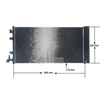Condensatore radiatore climatizzazione AC 630 000S MAHLE per RENAULT MEGANE CC
