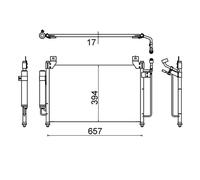Mahle AC 642 000S Condensatore Climatizzatore Per Mazda CX-7 ER
