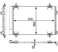 MAHLE AC 667 000S Condensatore, Climatizzatore per CITROËN,DS,PEUGEOT
