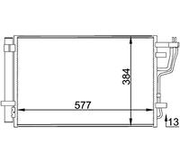 MAHLE ORIGINAL AC 697 000P Condensatore climatizzatore