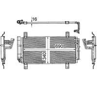 MAHLE AC 714 000S Condensatore, Climatizzatore per MAZDA
