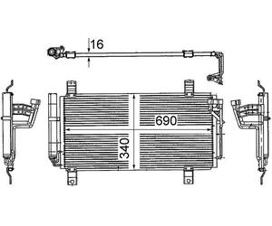 MAHLE AC 714 000S Condensatore, Climatizzatore per MAZDA