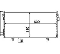 Condensatore, impianto di climatizzazione MAHLE AC 718 000S