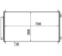 Condensatore, impianto di climatizzazione MAHLE AC 719 000S