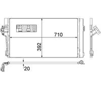 MAHLE AC 762 000S Condensatore, Climatizzatore per MERCEDES-BENZ