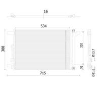 MAHLE AC 915 000S Condensatore, Climatizzatore per SKODA (SVW),VW,VW (SVW)