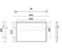 MAHLE AC 918 000P Condensatore climatizzatore