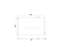 MAHLE ORIGINAL AC 927 000S Condensatore climatizzatore