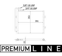MAHLE ORIGINAL AC 940 000P Condensatore climatizzatore