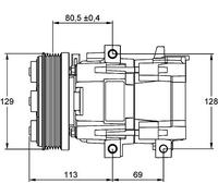 MAHLE ACP 101 000P A/C - Compressore