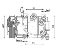 MAHLE ACP 1463 000P Compressore, Climatizzatore per HYUNDAI