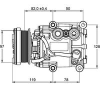 MAHLE ACP 22 000P A/C - Compressore