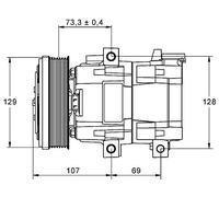 MAHLE ACP 855 000P A/C - Compressore