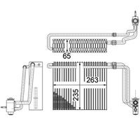 MAHLE ORIGINAL Evaporatore climatizzatore