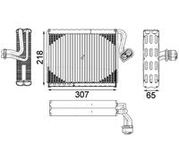 MAHLE ORIGINAL AE 122 000P Evaporatore climatizzatore