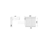 MAHLE AE 161 000P evaporatore