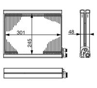 MAHLE AE 71 000S evaporatore
