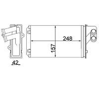 MAHLE AH 101 000S scambiatore di calore per interni