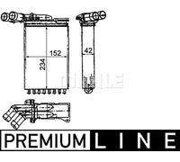 MAHLE AH 116 000P scambiatore di calore per interni