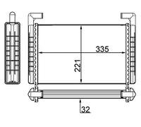 MAHLE AH 119 000S scambiatore di calore per interni