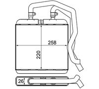 MAHLE AH 12 000S Scambiatore calore per riscaldamento abitacolo
