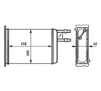 MAHLE AH 147 000S Scambiatore calore per riscaldamento abitacolo