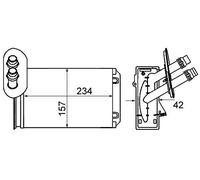 MAHLE AH 20 000S scambiatore di calore per interni
