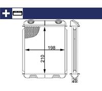 MAHLE AH 21 000S scambiatore di calore per interni