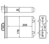 MAHLE AH 216 000S scambiatore di calore per interni