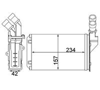 MAHLE AH 217 000S scambiatore di calore per interni