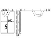 MAHLE AH 231 000S scambiatore di calore per interni