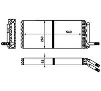 MAHLE AH 243 000P scambiatore di calore per interni