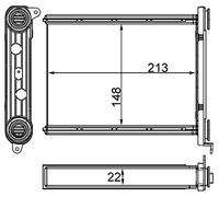 MAHLE AH 259 000S scambiatore di calore per interni